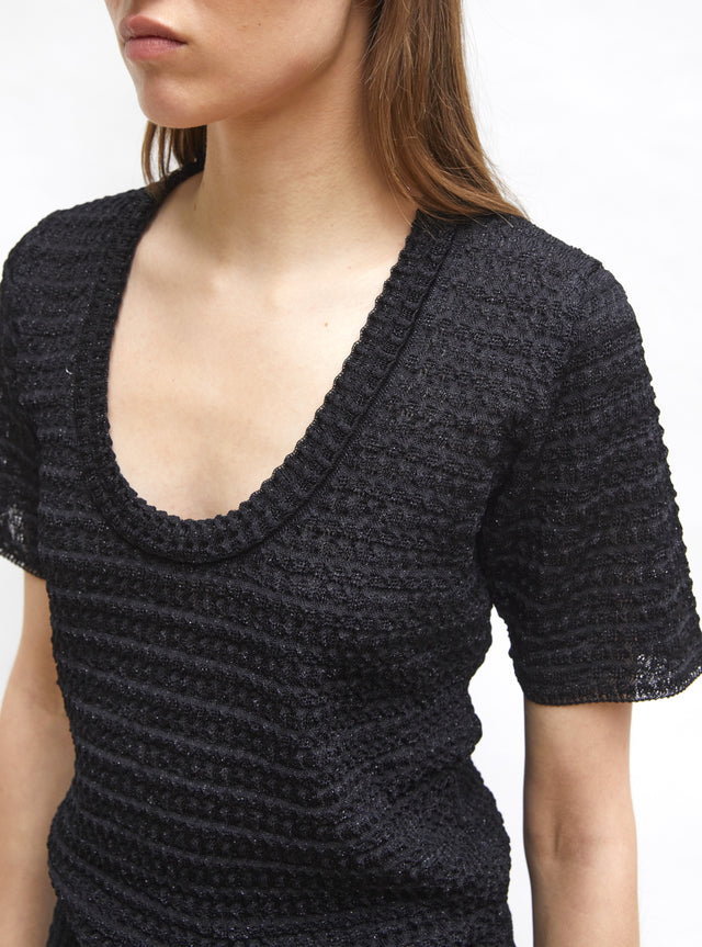 organza knit top - Image principale