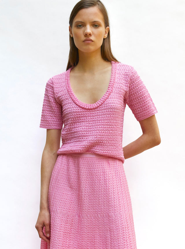 organza knit top - Image principale