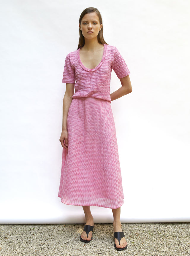lightweight organza knit skirt - Image principale