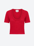 Organza knit top