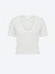 Organza knit top