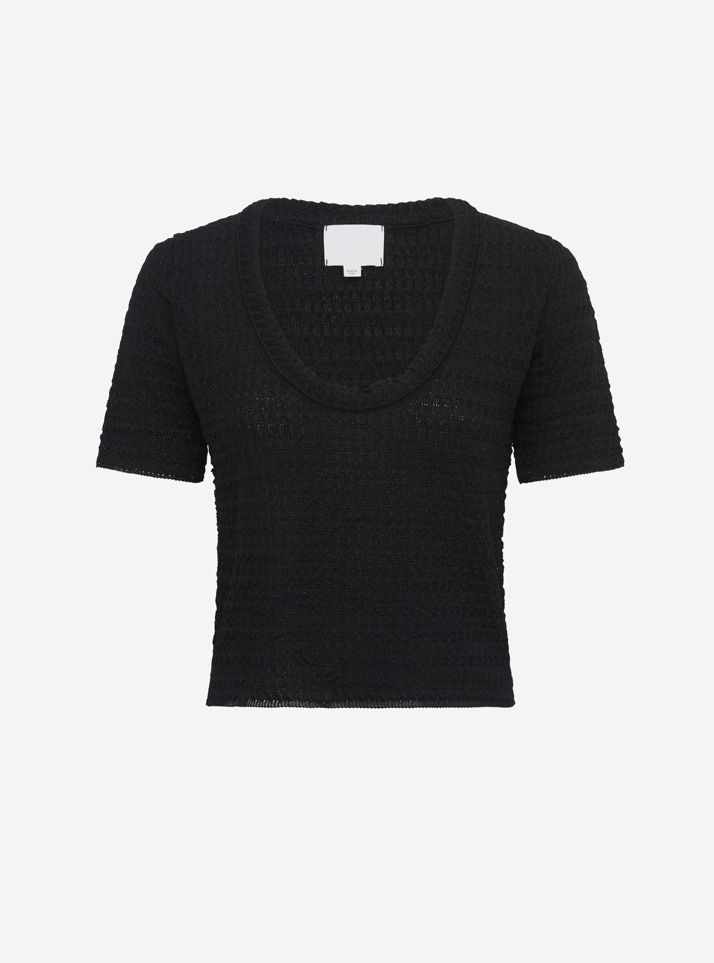Top maille organza Noir Profond - Molli