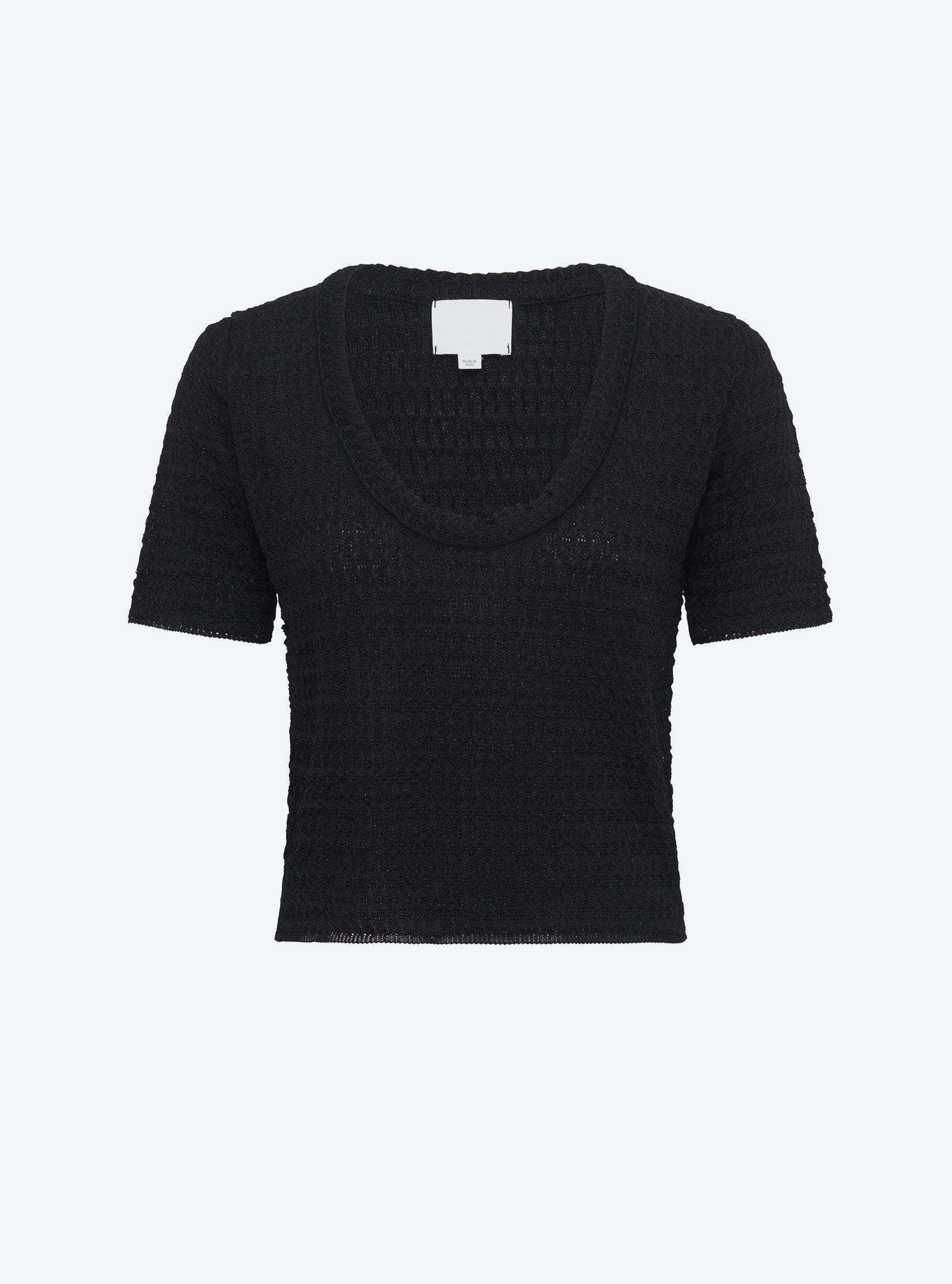 Top maille organza Noir Profond - Molli