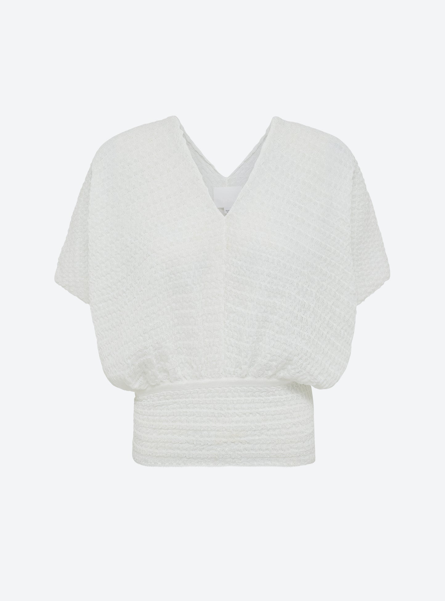 couture top in an organza knit