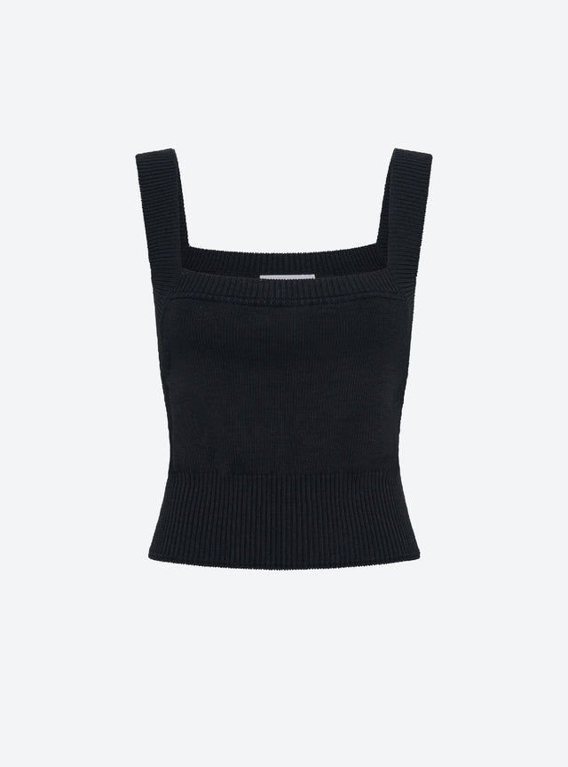 top with wide ribbed straps - Image principale
