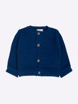 Baby cardigan with a round neckline