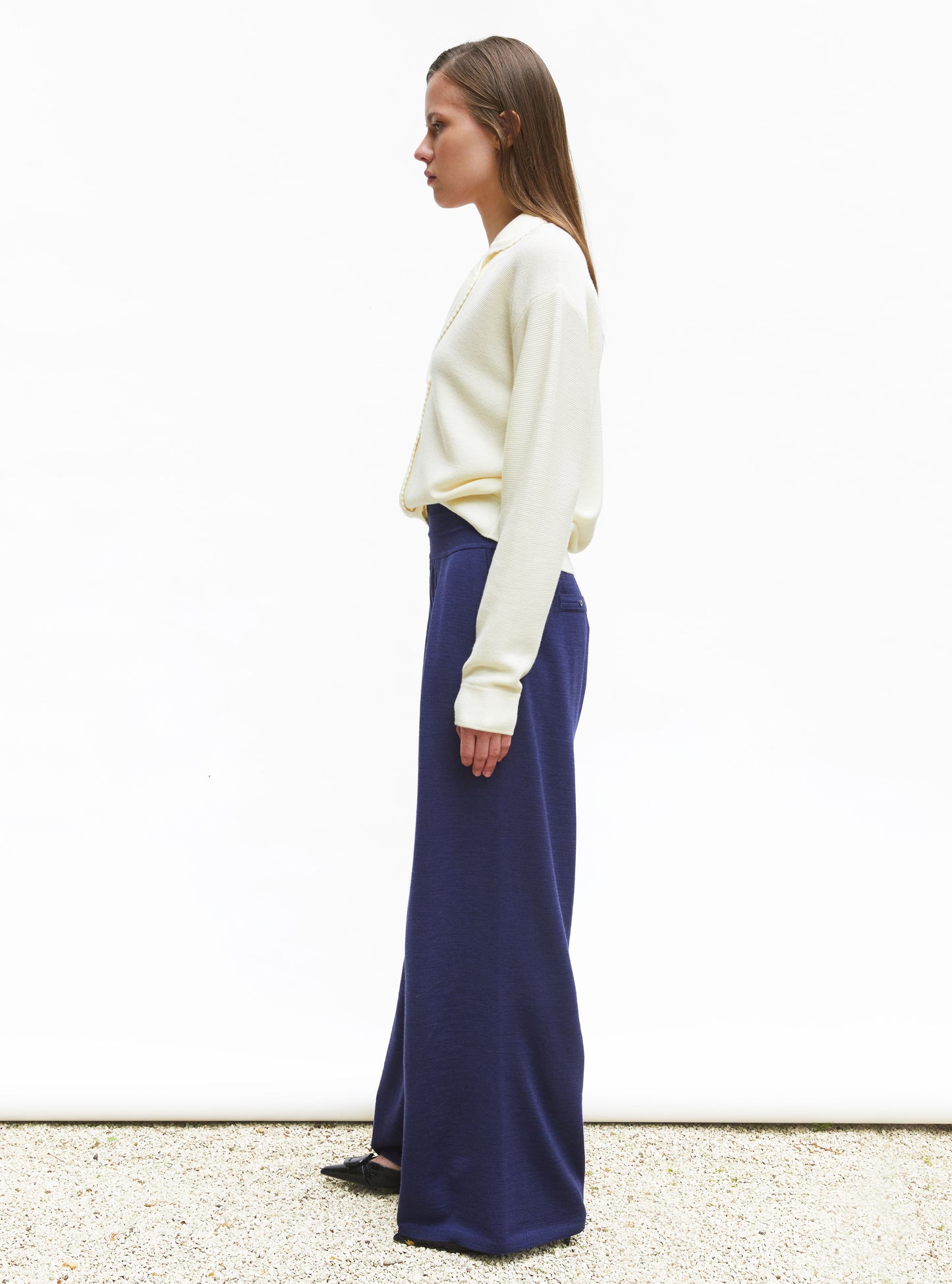 Pantalon fluide maille légère Majorelle - Vêtement en maille de luxe Molli