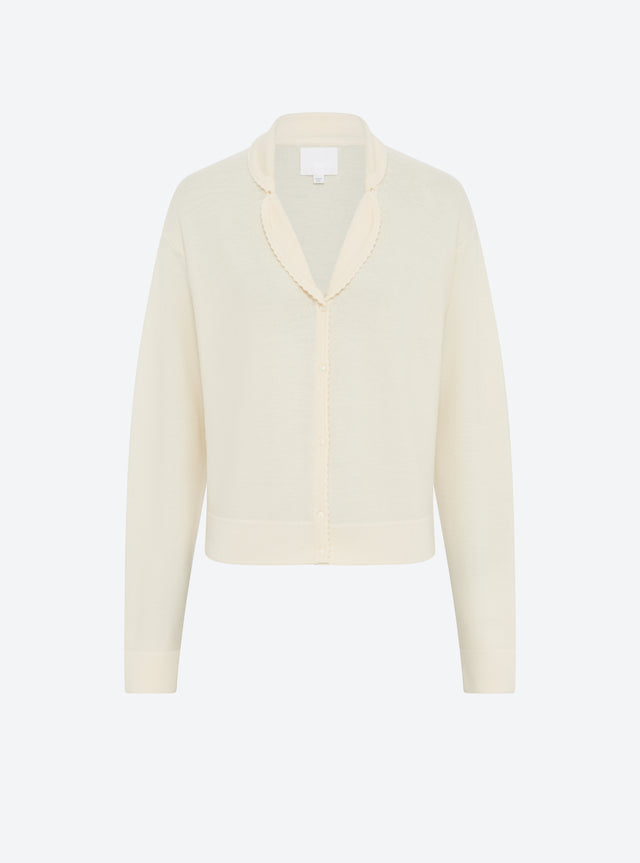 chemise maille encolure v - Image principale