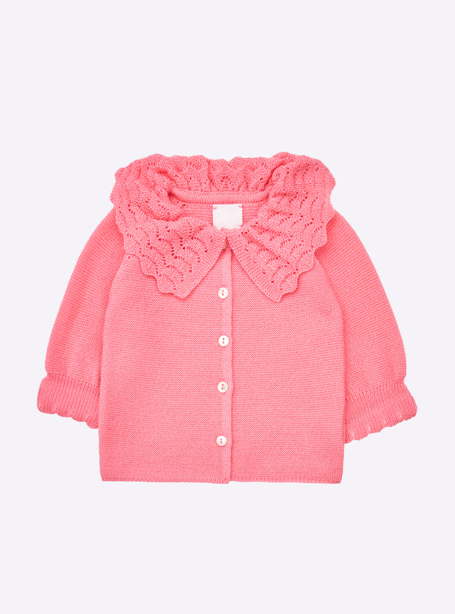 baby top with lace collar - Image principale