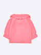 Baby top with lace collar