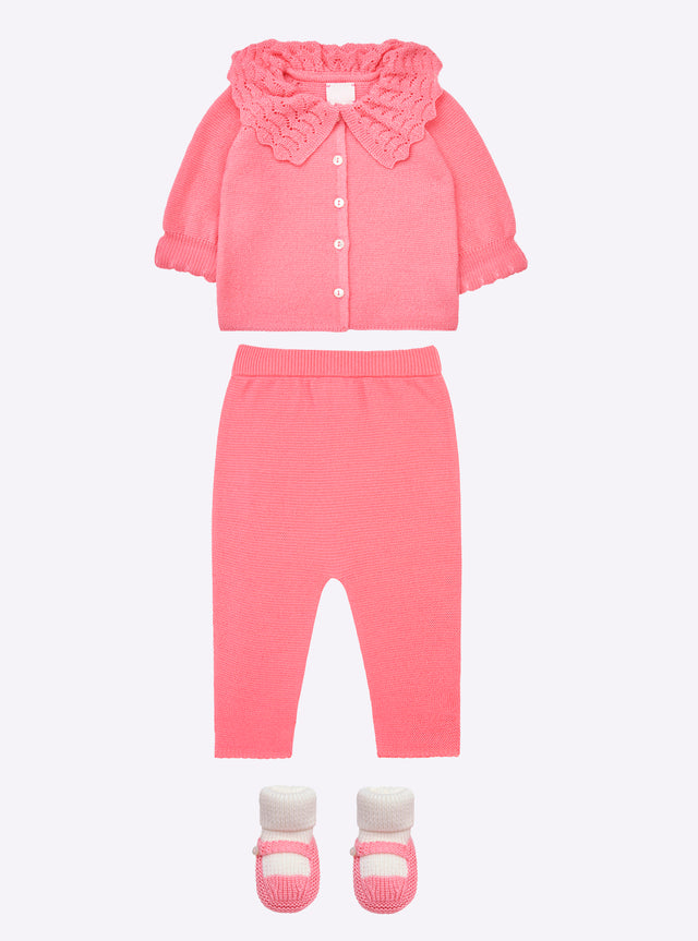 baby top with lace collar - Image principale