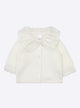 Baby top with lace collar