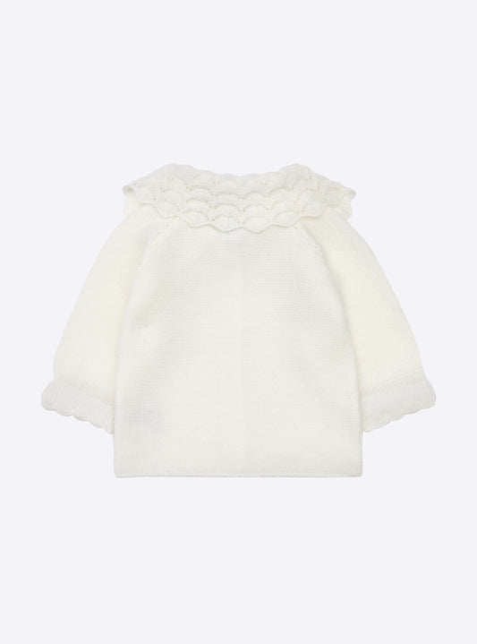 molli baby top with lace collar