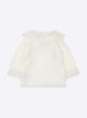 Baby top with lace collar