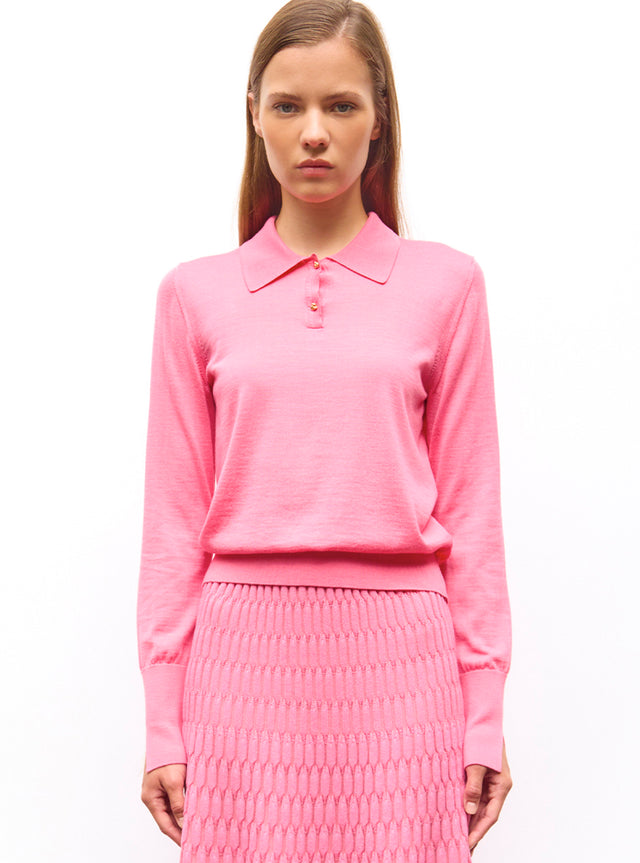 polo fin en jersey soyeux - Image principale