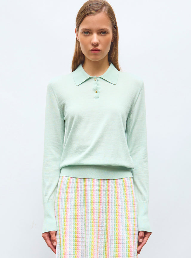 polo fin en jersey soyeux - Image principale