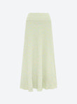 fluid skirt in an origami knit