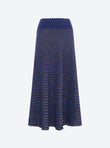fluid skirt in an origami knit