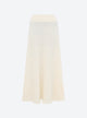 fluid skirt in an origami knit