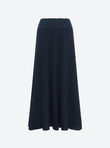 fluid skirt in an origami knit