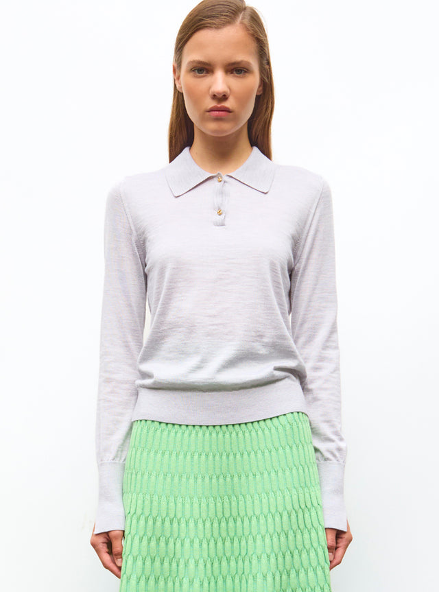 polo fin en jersey soyeux - Image principale