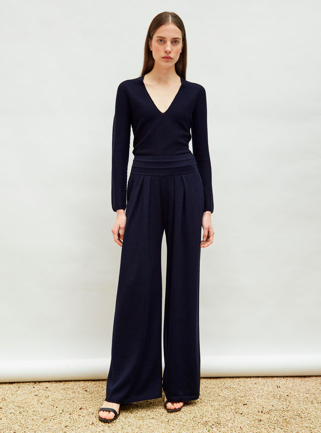 top fin à encolure v profond - Image principale