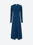 Fluid wicker-knit dress