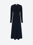 Fluid wicker-knit dress