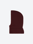 Zippered rib-knit balaclava