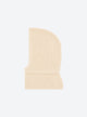 Zippered rib-knit balaclava