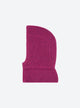 Zippered rib-knit balaclava