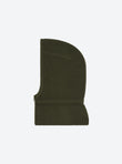 Zippered rib-knit balaclava