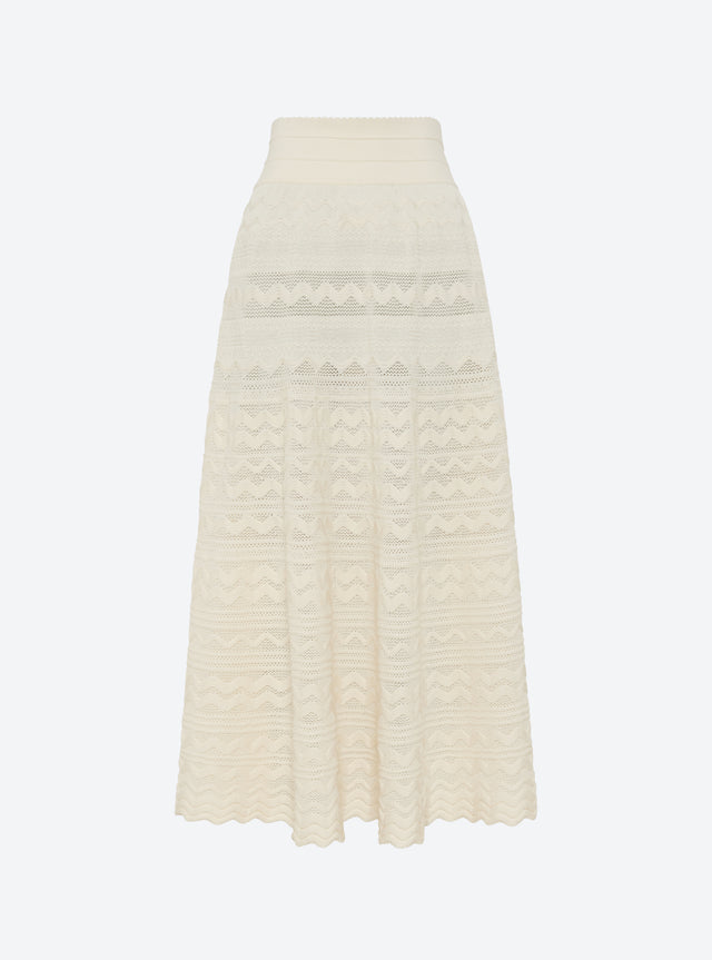 long skirt in a rick-rack knit - Image principale