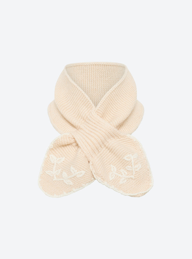 Hand-embroidered neck scarf - Image principale