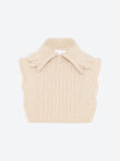 Zip-collar knit dickie