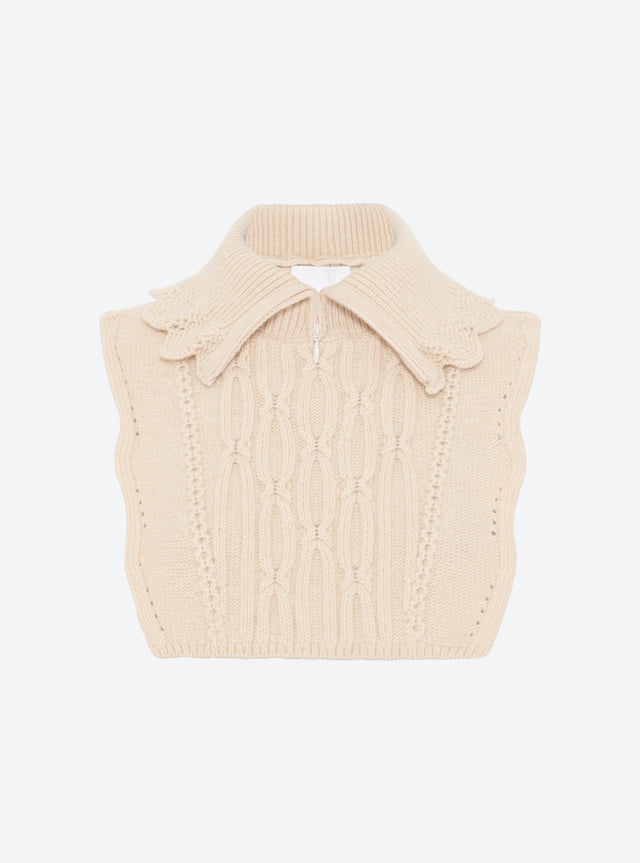 Zip-collar knit dickie - Image principale