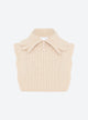 Zip-collar knit dickie