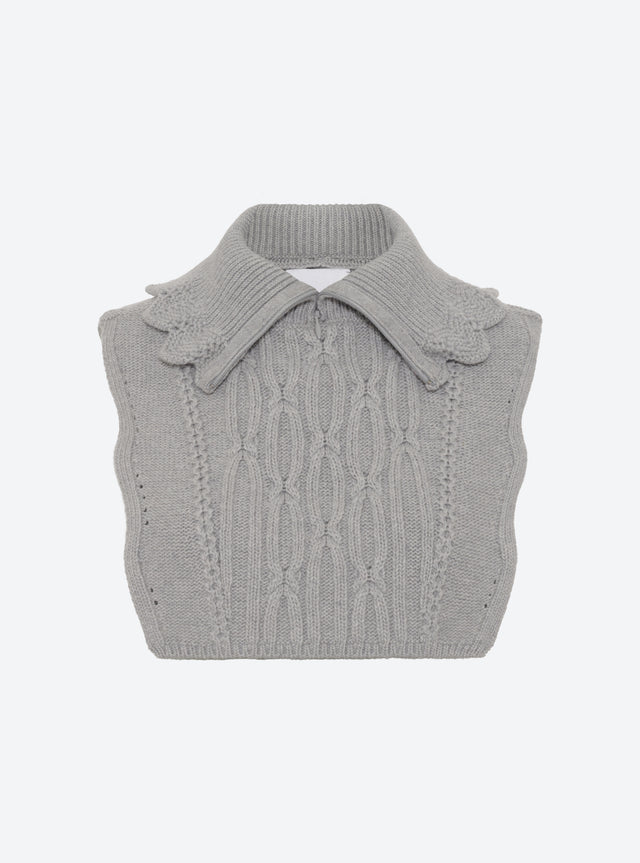Zip-collar knit dickie - Image principale