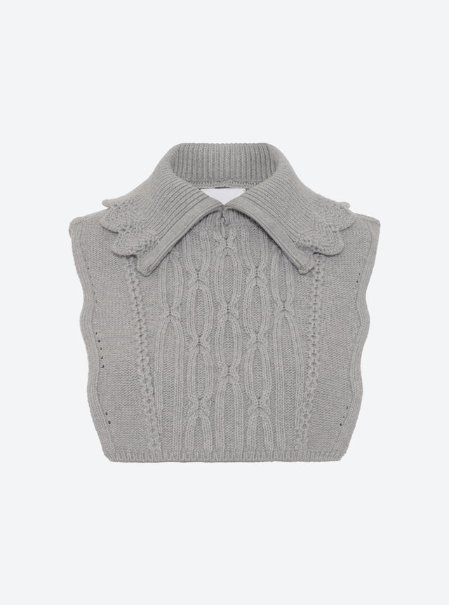 Zip-collar knit dickie - Image principale