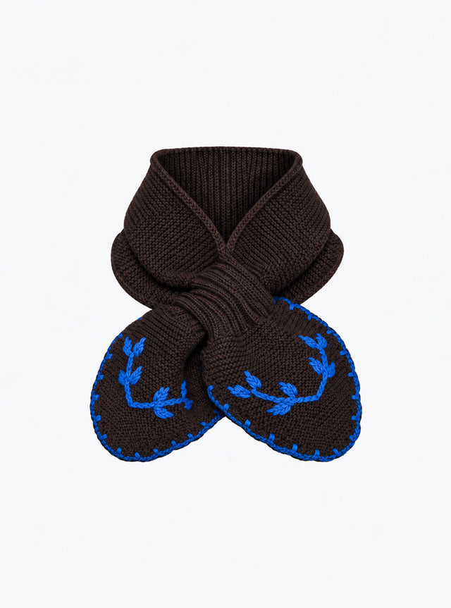 Hand-embroidered neck scarf - Image principale