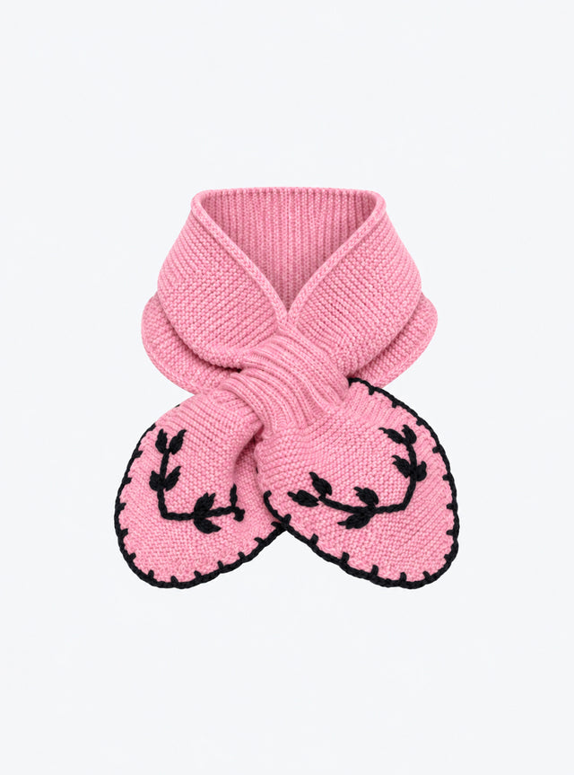 Hand-embroidered neck scarf - Image principale
