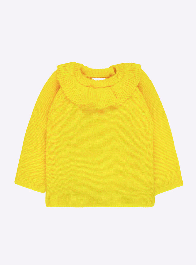 baby top with ruffle neckline - Image principale