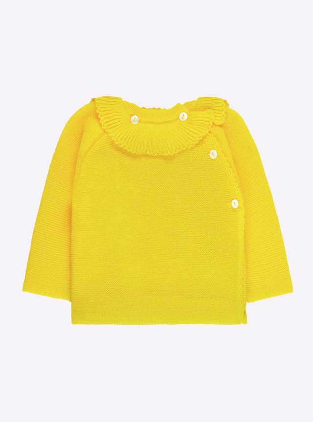baby top with ruffle neckline - Image principale