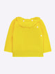 Baby top with ruffle neckline