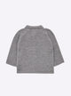 Baby top with seed stitch collar