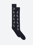 Chaussettes jacquard fleurs