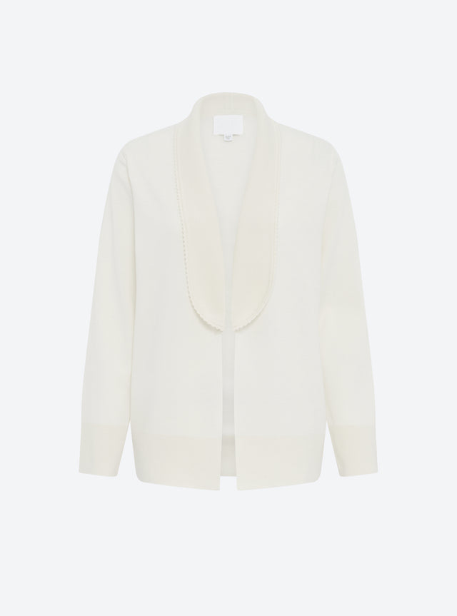 Knit jacket with mini rick rack trim - Image principale