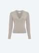 pull col v maille pleine