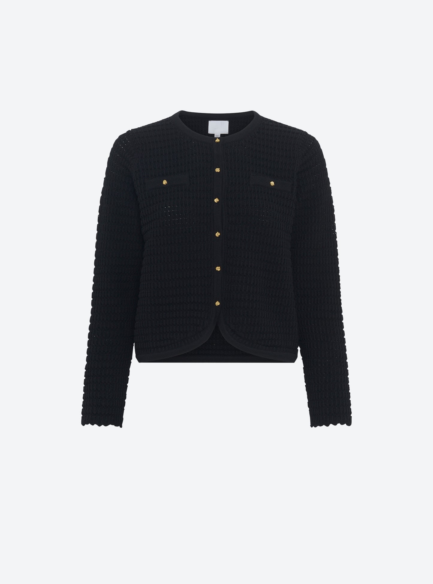 Veste maille gaufrée Noir Profond - Molli