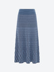 Plain zellige knit skirt